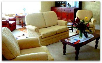 Lounge with open fire